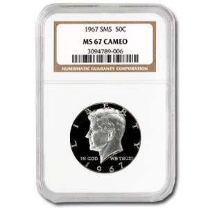 1967 Kennedy Half Dollar MS-67 NGC (SMS)