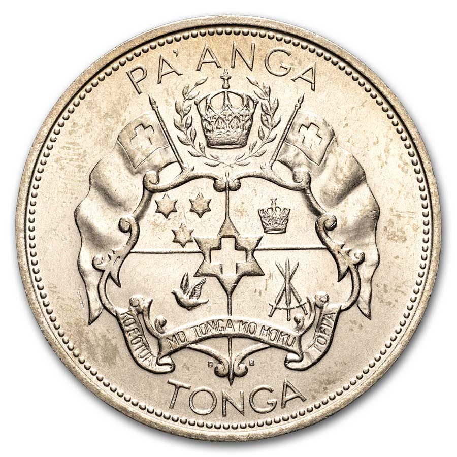 1967 Tonga 1 Pa'anga Salote Tupou III BU