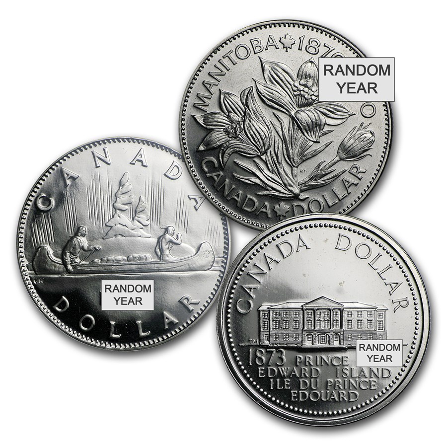 1968-2016 Canada Nickel-Clad Dollar BU/Proof