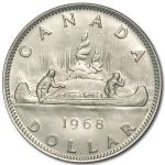 1968 Canada Nickel Dollar Voyager BU/Prooflike