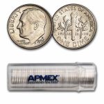 1968-D Roosevelt Dime 50-Coin Roll BU