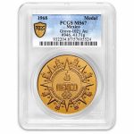 1968 Mexico Gold Medal Olympic Games Lions Club MS-67 PCGS