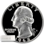 1968-S Washington Quarter 40-Coin Roll Proof