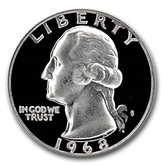 1968-S Washington Quarter Gem Proof