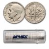 1969 Roosevelt Dime 50-Coin Roll BU
