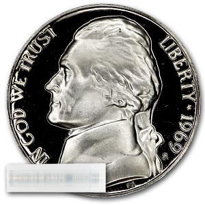 1969-S Jefferson Nickel 40-Coin Roll Proof