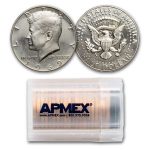 1969-S Kennedy Half Dollar 20-Coin Roll Proof