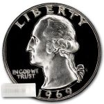 1969-S Washington Quarter 40-Coin Roll Proof