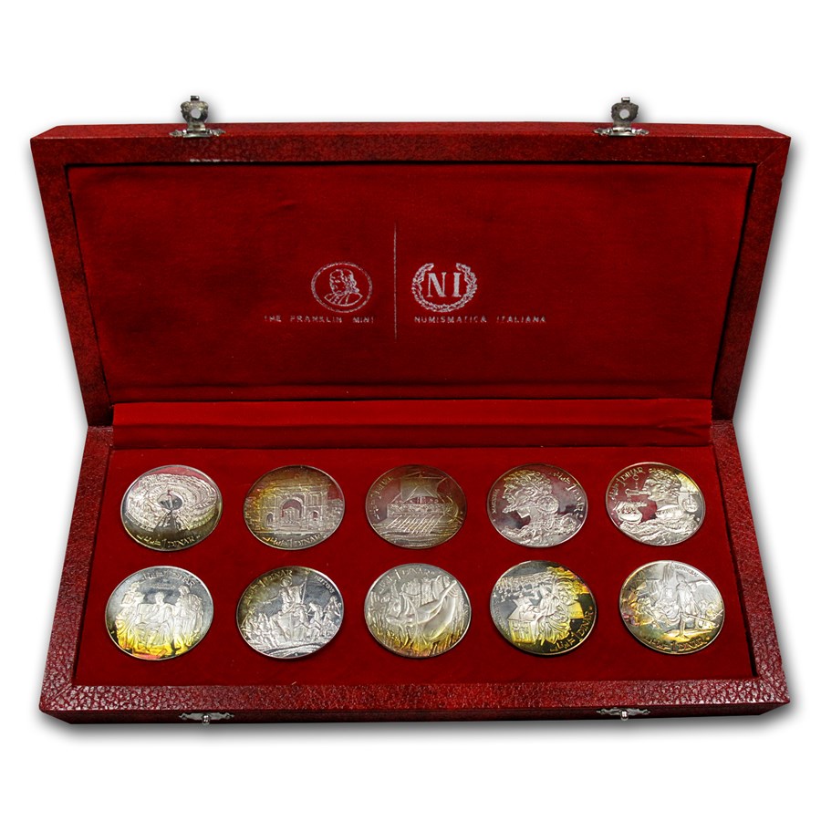 1969 Tunisia Silver 10-Coin Proof Set
