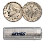 1970-D Roosevelt Dime 50-Coin Roll BU