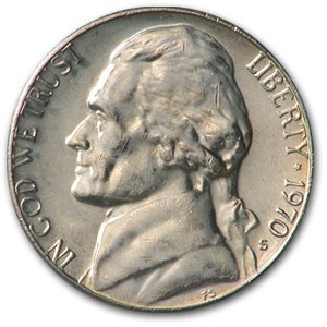 1970-S Jefferson Nickel BU