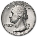 1970 Washington Quarter BU
