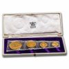 1971-1972 Bahamas 4-Coin Gold Proof Set W/Case