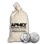 1971-1976 40% Silver Eisenhower Dollars 100-Coin Bag BU