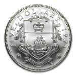 1971 Bahamas Silver $5 BU