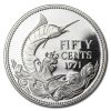 1971 Bahamas Silver 50 Cents Swordfish Proof