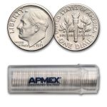 1971-D Roosevelt Dime 50-Coin Roll BU