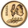 1972 Brazil Gold 300 Cruzeiros 150 Years of Independence BU