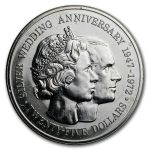 1972 Cayman Islands Silver $25 Silver Wedding Proof
