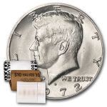 1972-D Kennedy Half Dollar 20-Coin Roll BU