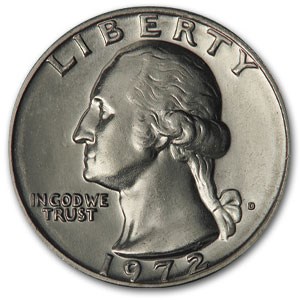 1972-D Washington Quarter BU