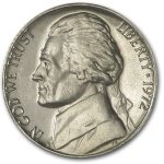 1972 Jefferson Nickel BU