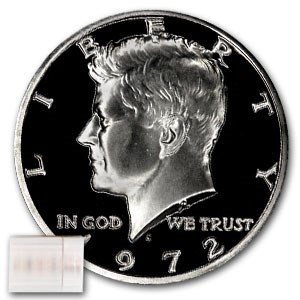 1972-S Kennedy Half Dollar 20-Coin Roll Proof