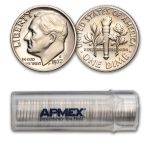 1972-S Roosevelt Dime 50-Coin Roll Proof