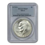 1972-S Silver Eisenhower Dollar MS-69 PCGS