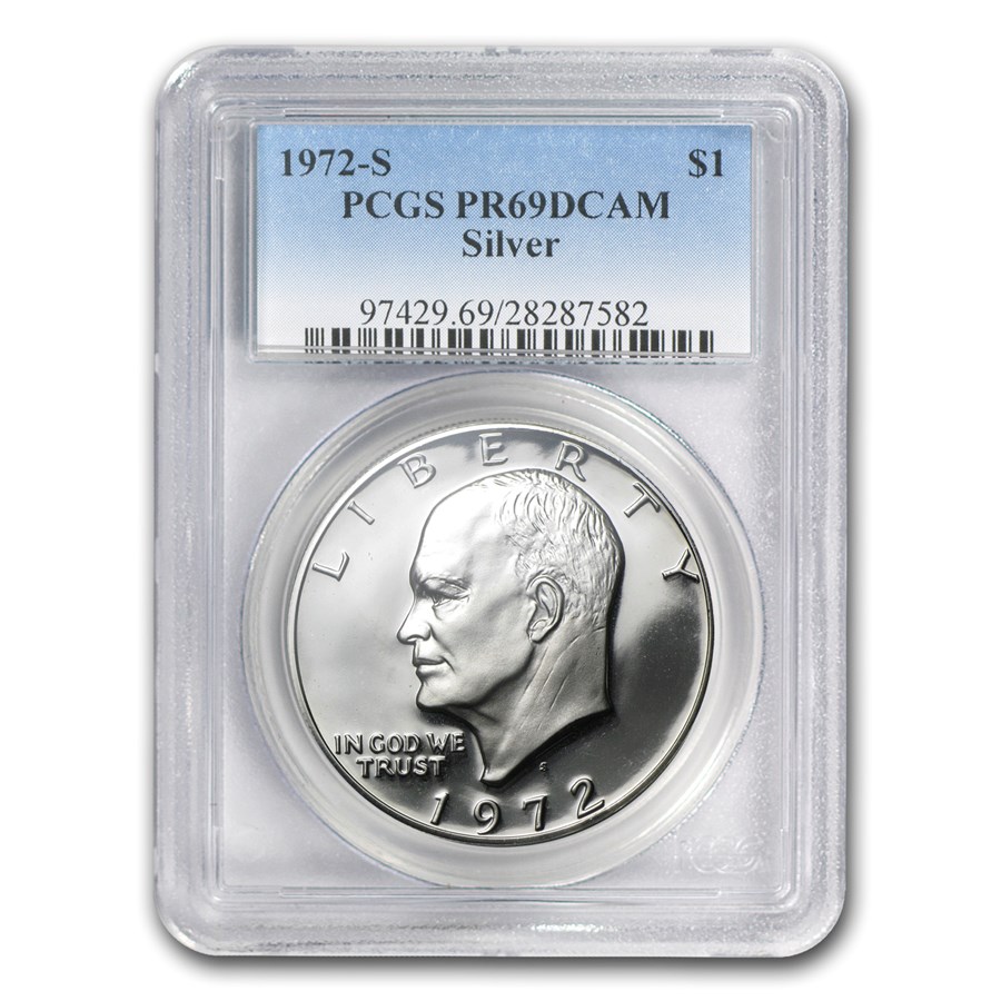 1972-S Silver Eisenhower Dollar PR-69 DCAM PCGS