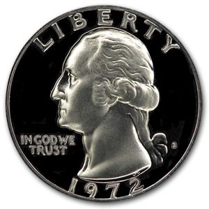 1972-S Washington Quarter Gem Proof