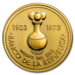 1973 Colombia Proof Gold 1500 Pesos Gold Museum Bogota