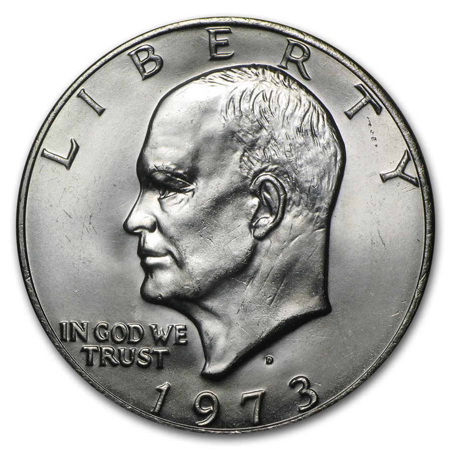 1973-D Clad Eisenhower Dollar BU