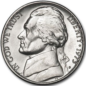 1973-D Jefferson Nickel BU