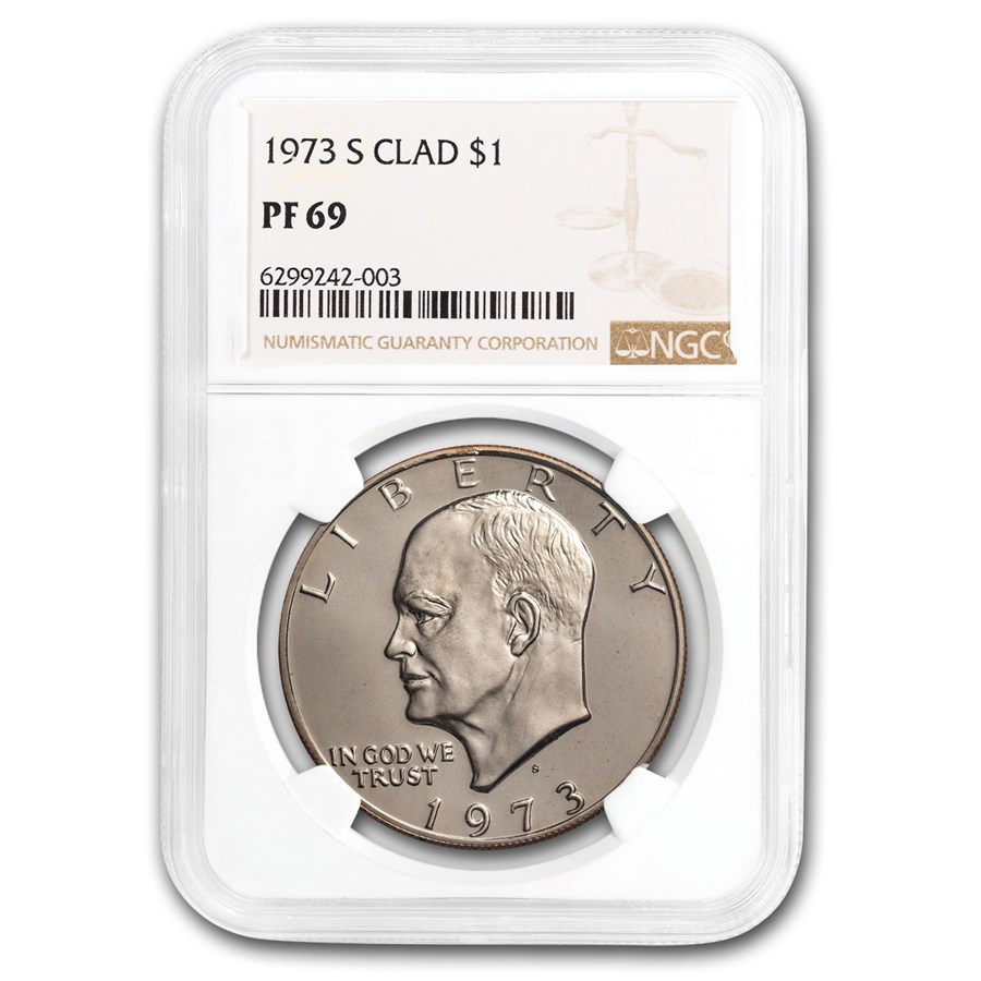 1973-S Clad Eisenhower Dollar PF-69 NGC