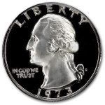 1973-S Washington Quarter Gem Proof