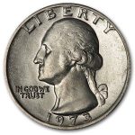 1973 Washington Quarter BU