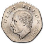 1974-1985 Mexico 10 Pesos AU/BU