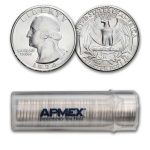 1974-D Washington Quarter 40-Coin Roll BU