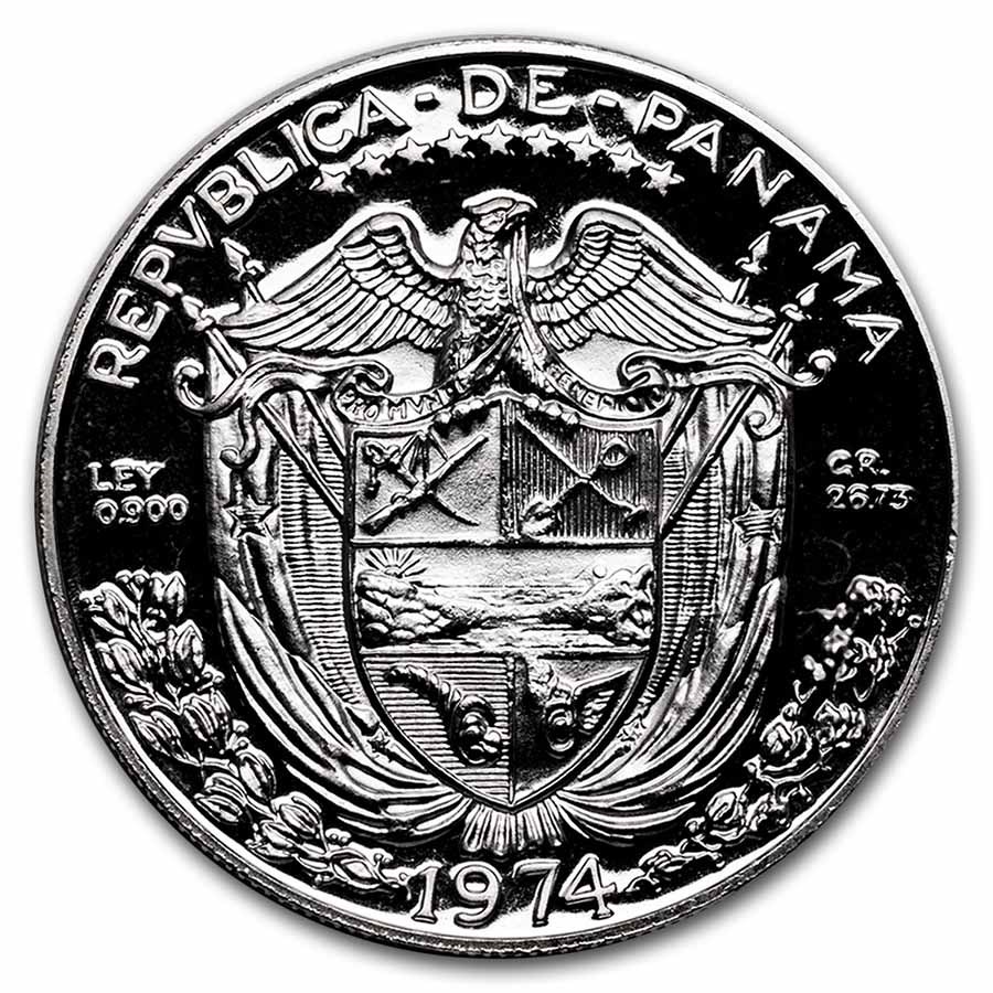 1974 Panama Silver Balboa Proof