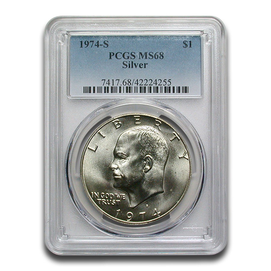 1974-S Eisenhower Silver Dollar MS-68 PCGS
