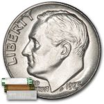 1975 Roosevelt Dime 50-Coin Roll BU