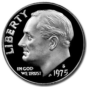 1975-S Roosevelt Dime Gem Proof