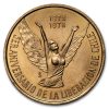 1976 Chile Gold 100 Pesos 3rd Anniv. of New Government BU
