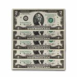1976 (D-Cleveland) $2.00 FRN CU (Fr#1935-D) 11 Consecutive