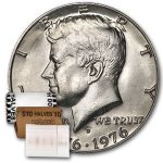 1976-D Kennedy Half Dollar 20-Coin Roll BU