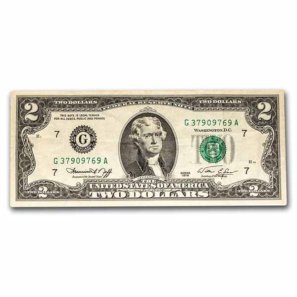 1976 (G-Chicago) $2.00 FRN VF (Fr#1935-G)