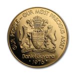 1976 Guyana Gold $100 Proof
