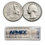 1976-S 40% Silver Washington Quarter 40-Coin Roll Proof