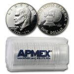 1976-S Clad Eisenhower Dollars 20-Coin Roll Proof (Type-1)